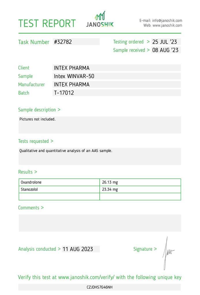 Intex Pharma WINVAR 50mg x 60 tabs 2